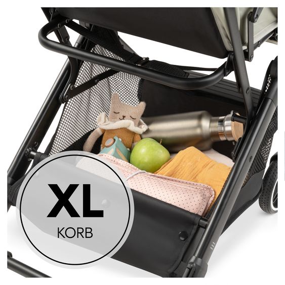 Hauck Travel buggy & stroller Travel N Care Plus incl. Comfort Seat Pad & Buggy Steering Wheel - Velvet Olive