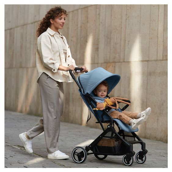 Hauck Reisebuggy & Sportwagen Travel N Care Plus inkl. Wickelrucksack Deuter Pack N Walk - Dusty Blue