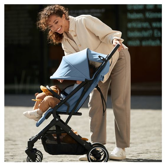 Hauck Reisebuggy & Sportwagen Travel N Care Plus inkl. Wickelrucksack Deuter Pack N Walk - Dusty Blue