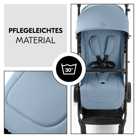 Hauck Reisebuggy & Sportwagen Travel N Care Plus inkl. Wickelrucksack Deuter Pack N Walk - Dusty Blue