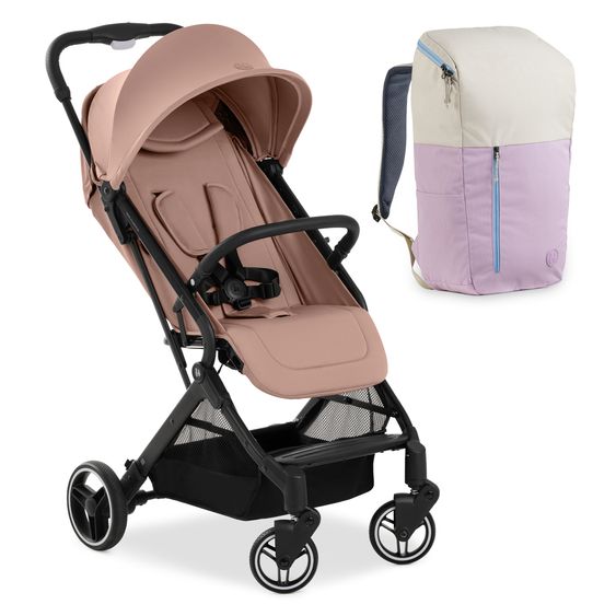 Hauck Reisebuggy & Sportwagen Travel N Care Plus inkl. Wickelrucksack Deuter Pack N Walk - Hazelnut