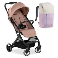 Reisebuggy & Sportwagen Travel N Care Plus inkl. Wickelrucksack Deuter Pack N Walk - Hazelnut