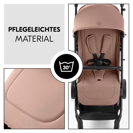 Hauck Reisebuggy & Sportwagen Travel N Care Plus inkl. Wickelrucksack Deuter Pack N Walk - Hazelnut