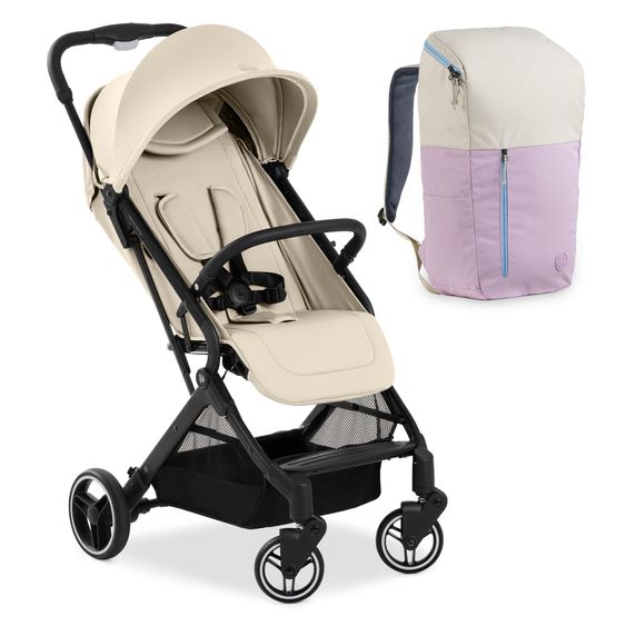 Hauck Reisebuggy & Sportwagen Travel N Care Plus inkl. Wickelrucksack Deuter Pack N Walk - Vanilla