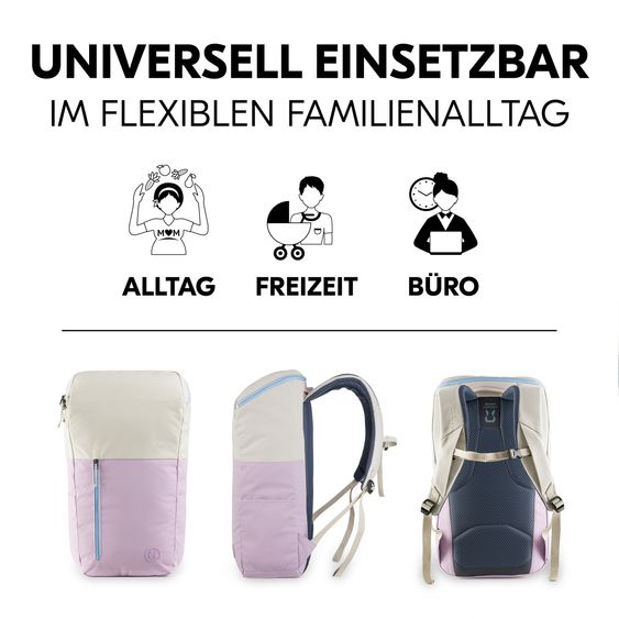 Hauck Reisebuggy & Sportwagen Travel N Care Plus inkl. Wickelrucksack Deuter Pack N Walk - Vanilla