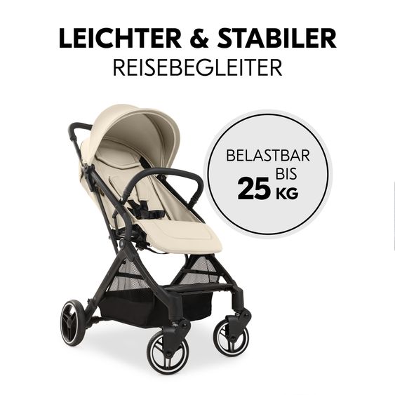 Hauck Reisebuggy & Sportwagen Travel N Care Plus inkl. Wickelrucksack Deuter Pack N Walk - Vanilla