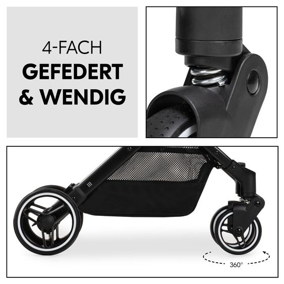 Hauck Reisebuggy & Sportwagen Travel N Care Plus mit Liegefunktion inkl. Komfort Sitzauflage Disney Mickey Mouse - Cork