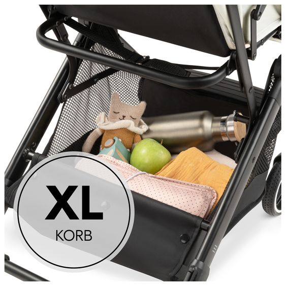 Hauck Reisebuggy & Sportwagen Travel N Care Plus mit Liegefunktion inkl. Komfort Sitzauflage - Vanilla