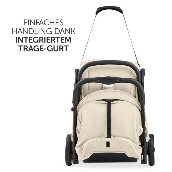 Hauck Reisebuggy & Sportwagen Travel N Care Plus mit Liegefunktion inkl. Komfort Sitzauflage - Vanilla