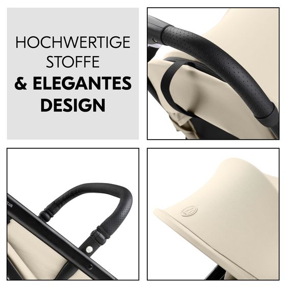 Hauck Reisebuggy & Sportwagen Travel N Care Plus mit Liegefunktion inkl. Komfort Sitzauflage - Vanilla