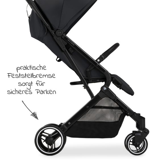 Hauck Reisebuggy & Sportwagen Travel N Care Plus mit Liegefunktion, nur 7,2 kg (bis 22kg belastbar) - Black