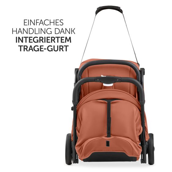 Hauck Travel buggy & pushchair Travel N Care Plus with reclining function, only 7.2 kg (load capacity up to 22 kg) - Cork