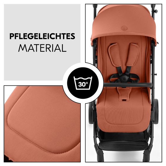 Hauck Reisebuggy & Sportwagen Travel N Care Plus mit Liegefunktion, nur 7,2 kg (bis 22kg belastbar) - Cork