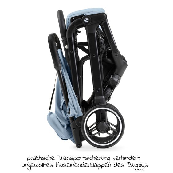 Hauck Reisebuggy & Sportwagen Travel N Care Plus mit Liegefunktion, nur 7,2 kg (bis 22kg belastbar) - Dusty Blue