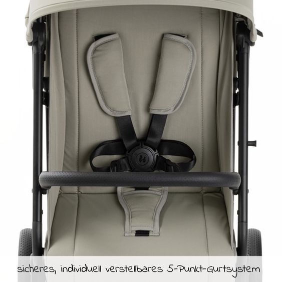 Hauck Reisebuggy & Sportwagen Travel N Care Plus mit Liegefunktion, nur 7,2 kg (bis 22kg belastbar) - Velvet Olive