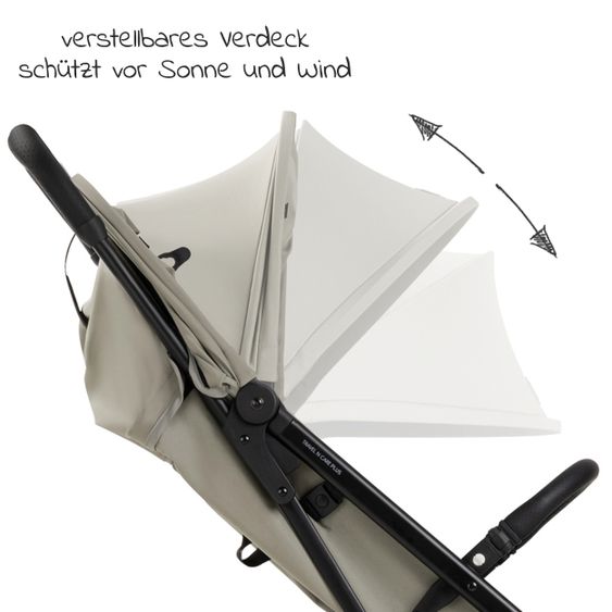 Hauck Reisebuggy & Sportwagen Travel N Care Plus mit Liegefunktion, nur 7,2 kg (bis 22kg belastbar) - Velvet Olive