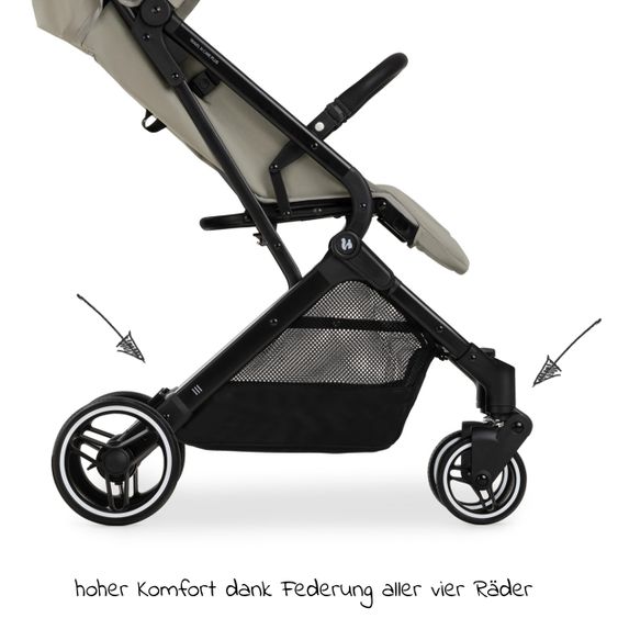 Hauck Reisebuggy & Sportwagen Travel N Care Plus mit Liegefunktion, nur 7,2 kg (bis 22kg belastbar) - Velvet Olive