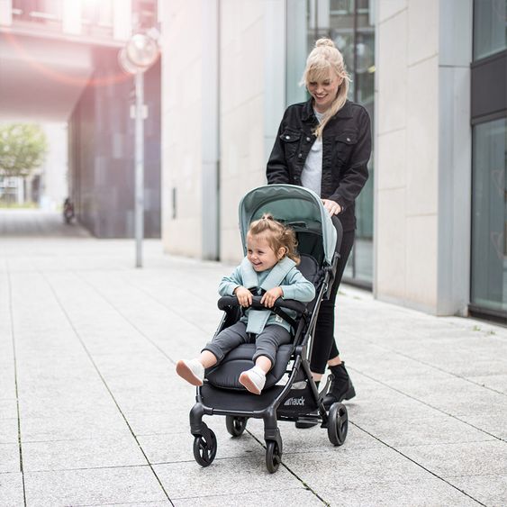 Hauck Reisebuggy Sunny (mit einer Hand faltbar, bis 25 kg belastbar) - Mint-Black