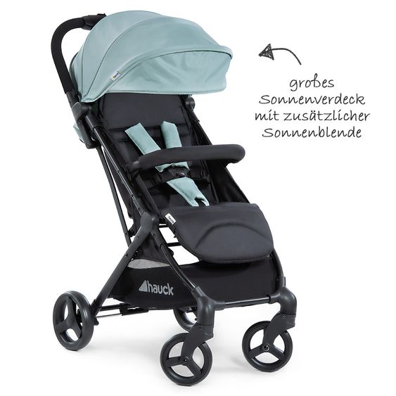 Hauck Reisebuggy Sunny (mit einer Hand faltbar, bis 25 kg belastbar) - Mint-Black