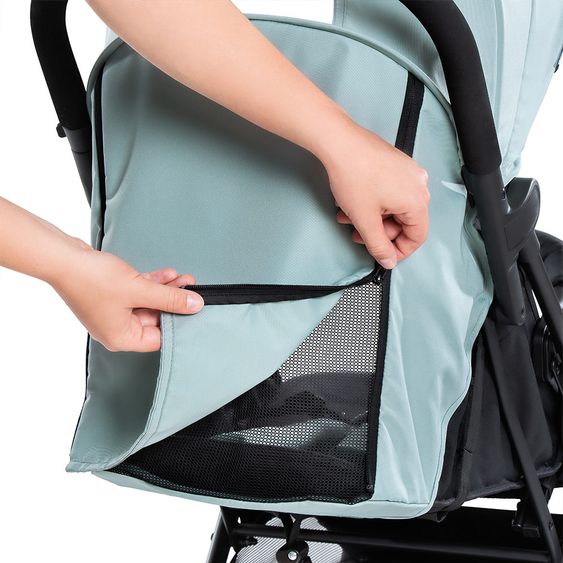 Hauck Reisebuggy Sunny (mit einer Hand faltbar, bis 25 kg belastbar) - Mint-Black