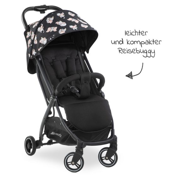 Hauck Reisebuggy Swift X mit Einhand-Autofold und Tragegurt (nur 6,3 kg) - inkl. Komfort-Verdeck - Disney - Dumbo