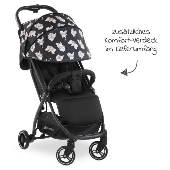 Hauck Reisebuggy Swift X mit Einhand-Autofold und Tragegurt (nur 6,3 kg) - inkl. Komfort-Verdeck - Disney - Dumbo