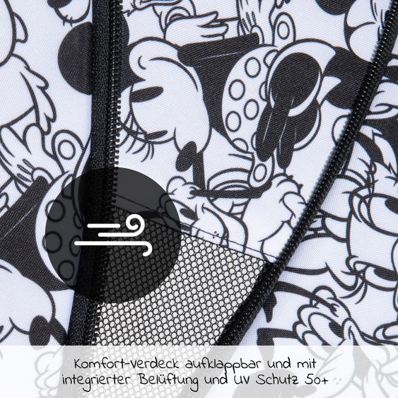 Hauck Reisebuggy Swift X mit Einhand-Autofold und Tragegurt (nur 6,3 kg) - inkl. Komfort-Verdeck - Disney - Mickey