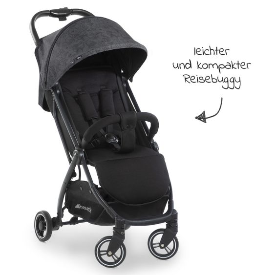 Hauck Passeggino da viaggio Swift X con ripiegamento automatico a una mano e cinghia di trasporto (solo 6,3 kg) - incluso top comfort - Disney - Winnie Pooh