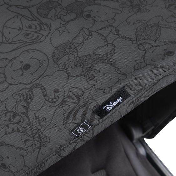 Hauck Passeggino da viaggio Swift X con ripiegamento automatico a una mano e cinghia di trasporto (solo 6,3 kg) - incluso top comfort - Disney - Winnie Pooh