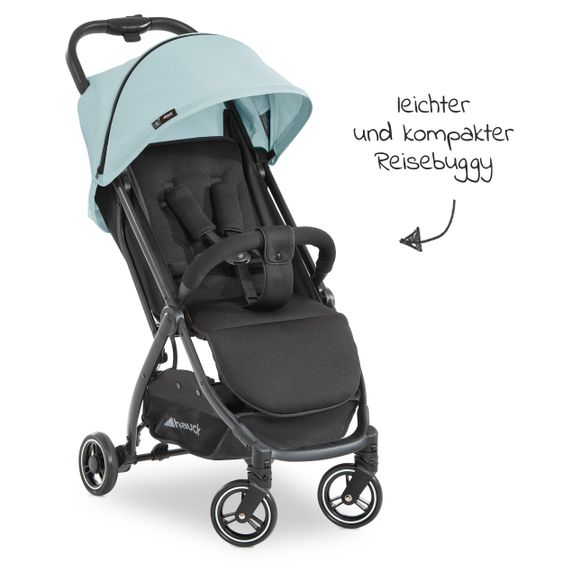 Hauck Reisebuggy Swift X mit Einhand-Autofold und Tragegurt (nur 6,3 kg) - inkl. Komfort-Verdeck - Iceblue