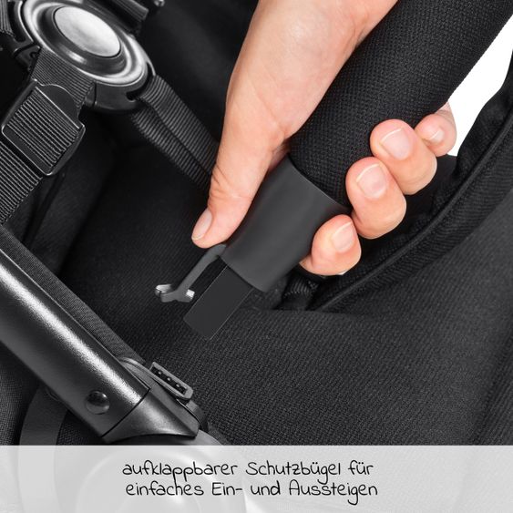 Hauck Reisebuggy Swift X mit Einhand-Autofold und Tragegurt (nur 6,3 kg) - inkl. Komfort-Verdeck - Neon Yellow
