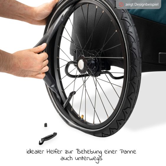 Hauck Reparatur Set (2x Ersatz-Schlauch + Reifenheber) für Bike Trailer