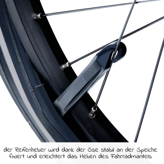 Hauck Reparatur Set (2x Ersatz-Schlauch + Reifenheber) für Bike Trailer