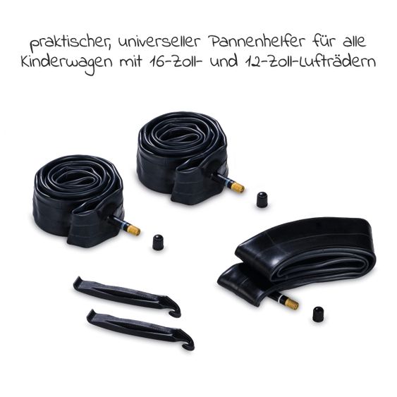 Hauck Reparatur Set (2x Ersatz-Schlauch + Reifenheber) für Bike Trailer