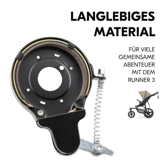 Hauck Reparatur Set Bremsen für Kinderwagen Runner 3 - Brake Kit - Black