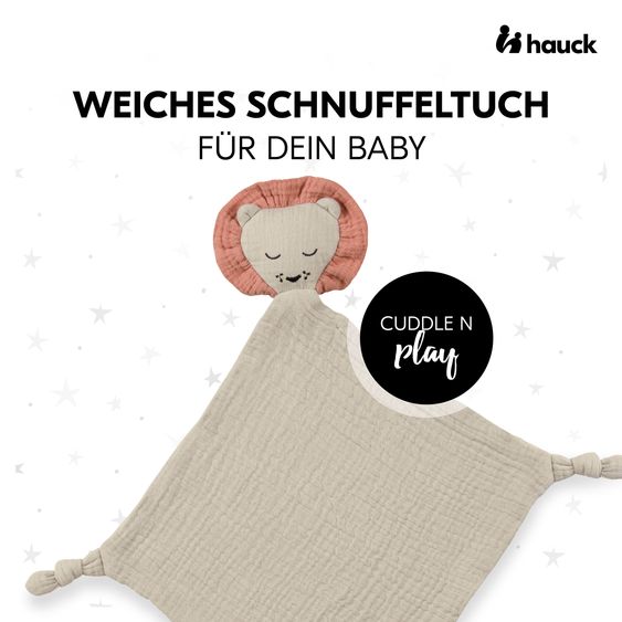 Hauck Schnuffeltuch Cuddle N Play Animals - Lion Beige