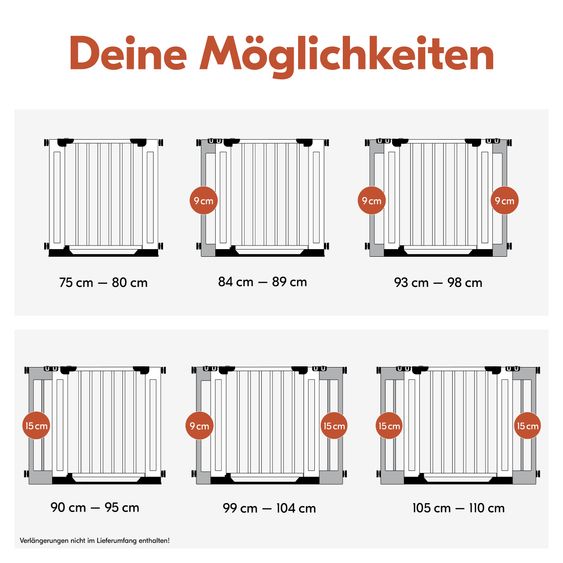 Hauck Schutzgitter Clear Step Easyclose Eco - Beech