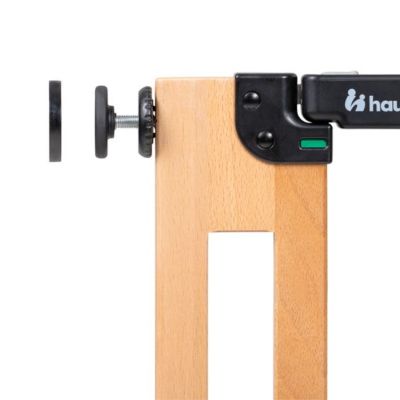 Hauck Schutzgitter Clear Step Easyclose Eco - Beech