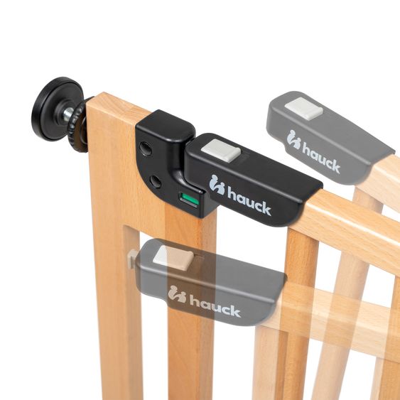 Hauck Schutzgitter Clear Step Easyclose Eco - Beech