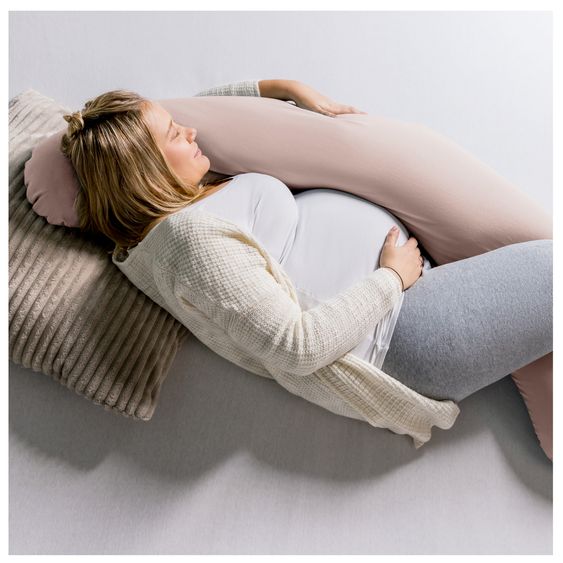 Hauck Pregnancy and nursing pillow - Nurse N Care (190 cm length) - Smoky Pink