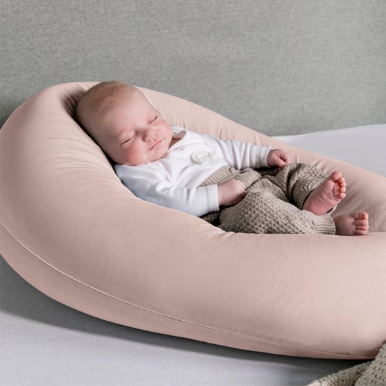 Hauck Pregnancy and nursing pillow - Nurse N Care (190 cm length) - Smoky Pink