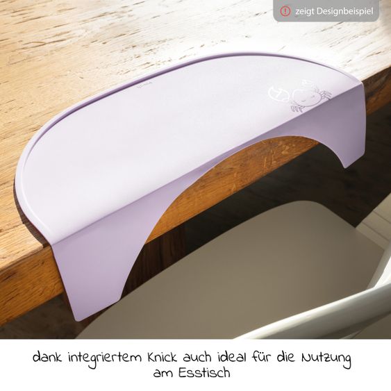 Hauck Silicone pad for Alpha dining board (non-slip and wipeable) - Highchair Tray Mat - Crab Lavender