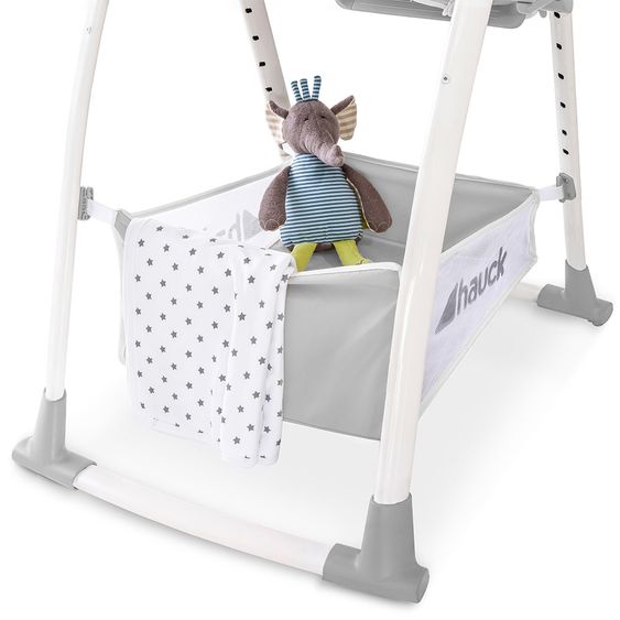 Hauck Sitn Relax 3in1 - seggiolone dalla nascita, lettino e dondolo - Grigio Stretch