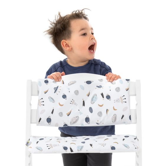 Hauck Sitzkissen / Hochstuhlauflage für Alpha Hochstuhl - Highchair Pad Deluxe - Space