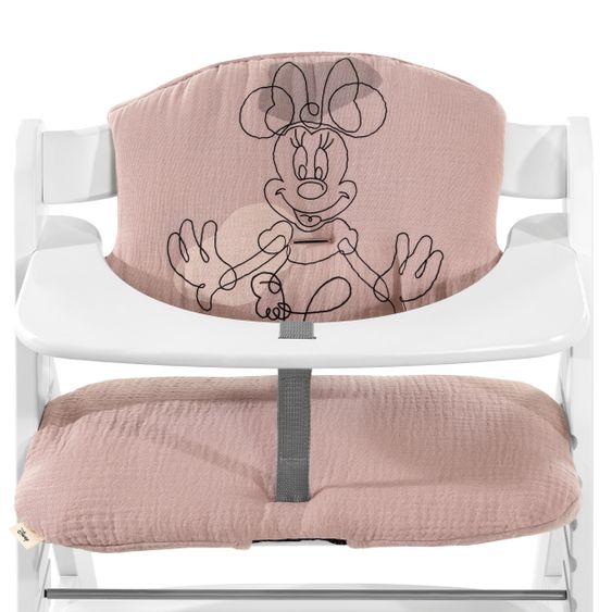 Hauck Cuscino per sedile / cuscino per seggiolone per seggiolone Alpha Highchair Pad Select - Disney - Minnie Mouse Rose