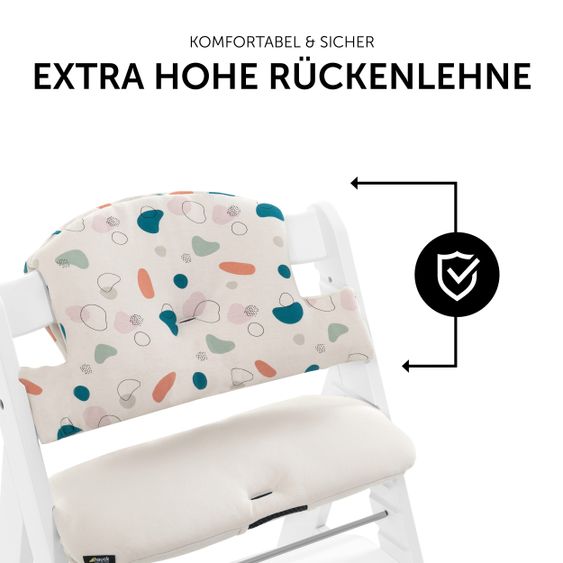 Hauck Seat Cushion / Highchair Pad for Alpha Highchair - Highchair Pad Select - Jersey Organic