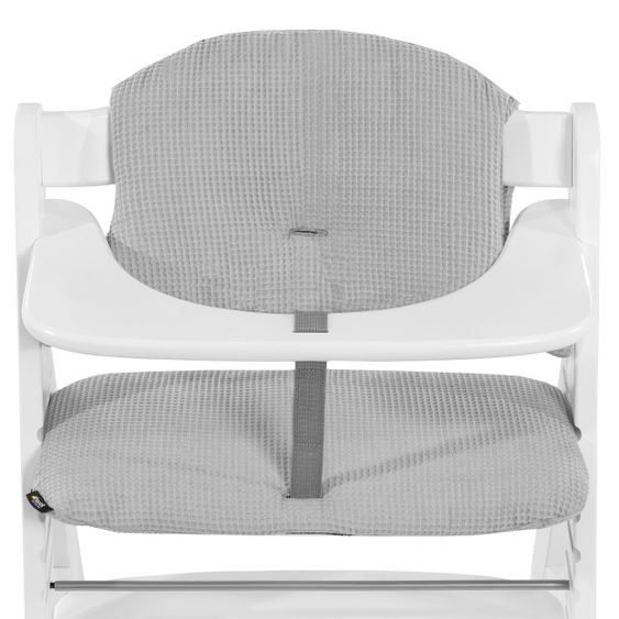 Hauck Cuscino per sedile / seggiolone per seggiolone Alpha - Highchair Pad Select - Waffle Piqué Grigio
