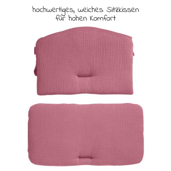 Hauck Sitzkissen / Hochstuhlauflage Highchair Pad für Alpha Plus Hochstuhl - Berry