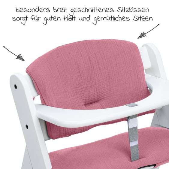 Hauck Sitzkissen / Hochstuhlauflage Highchair Pad für Alpha Plus Hochstuhl - Berry
