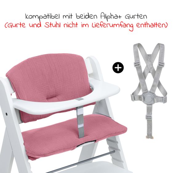 Hauck Sitzkissen / Hochstuhlauflage Highchair Pad für Alpha Plus Hochstuhl - Berry